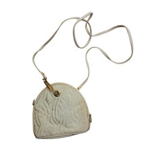 Fendi Elegant Vintage Cream Mini Crossbody Bag